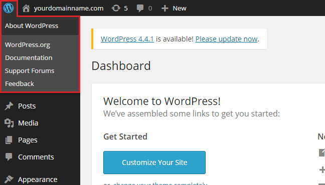 WordPress Admin Bar