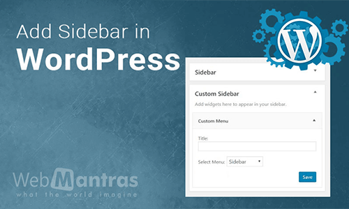 Add sidebar in wordpress