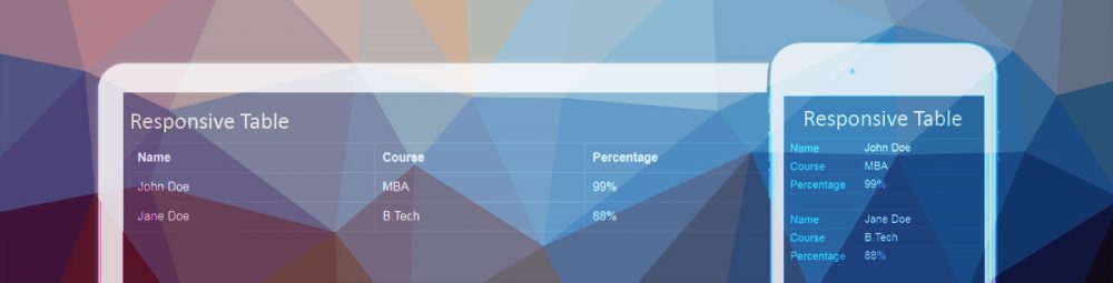 Responsive Table