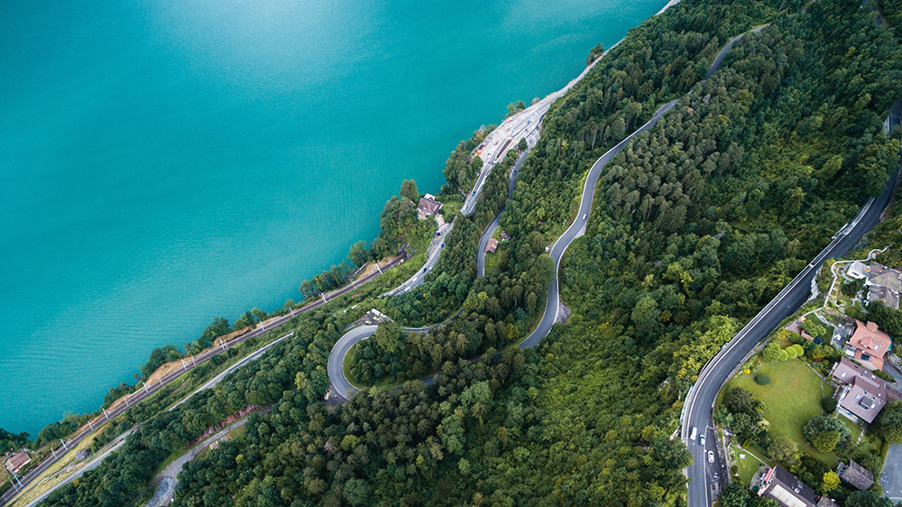 Road View from Mountain