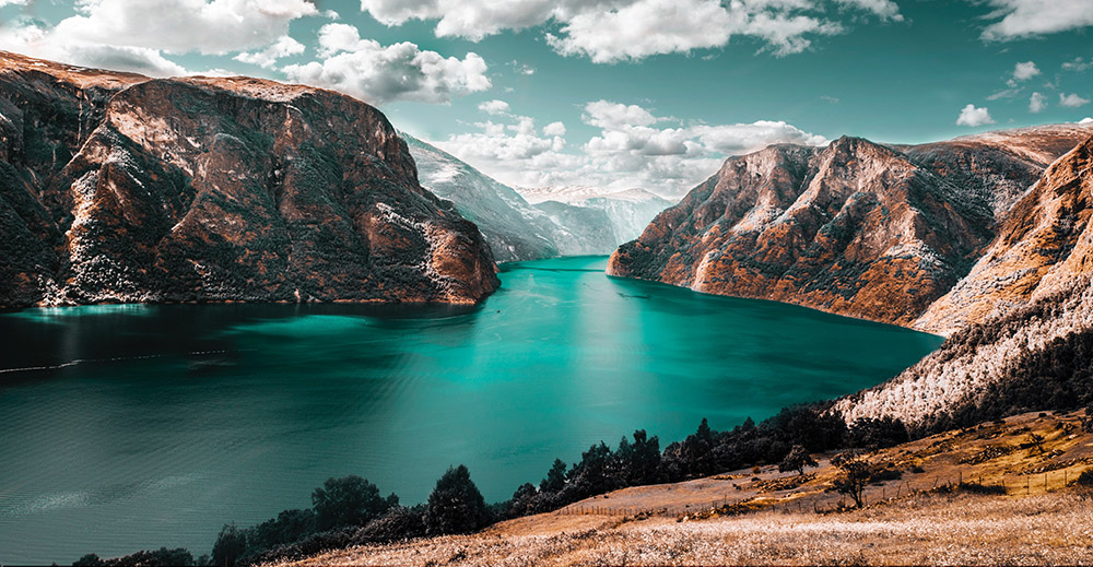 River between mountains