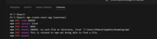 React error